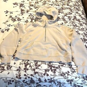 Lululemon Scuba Oversized Half Zip Hoodie Cream M/L